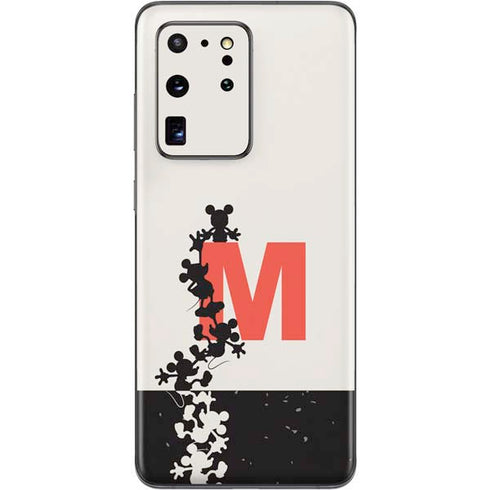Disney Mickey Mouse Stacked Silhouette Split Galaxy S20 Ultra 5G Skin
